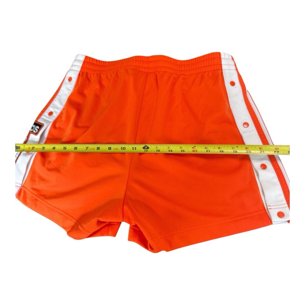 adidas Originals Adibreak Shorts Womens Size L Large Orange White Striped Retro - Picture 6 of 7
